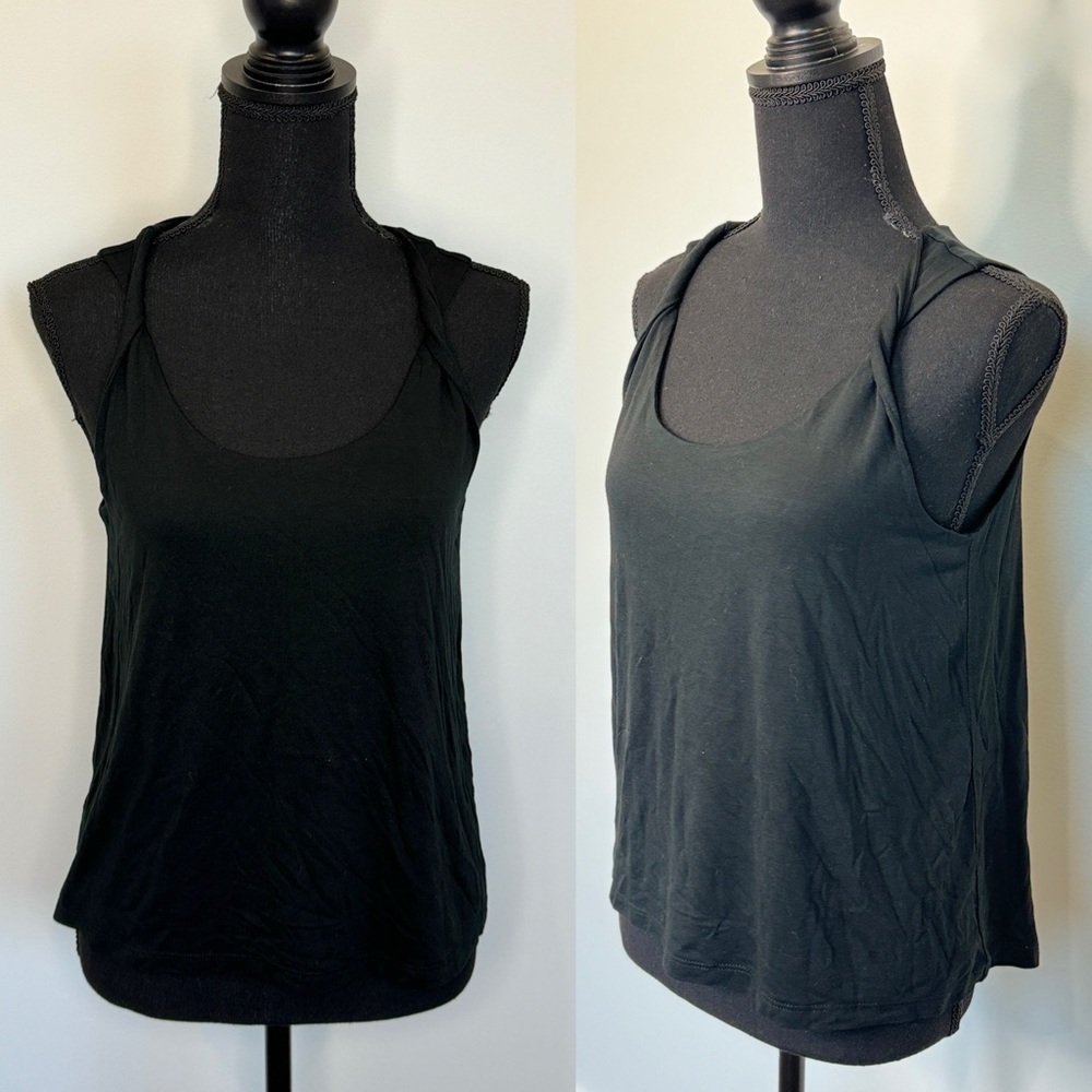 Banana Republic Black Strap Tie Tank Top (S)